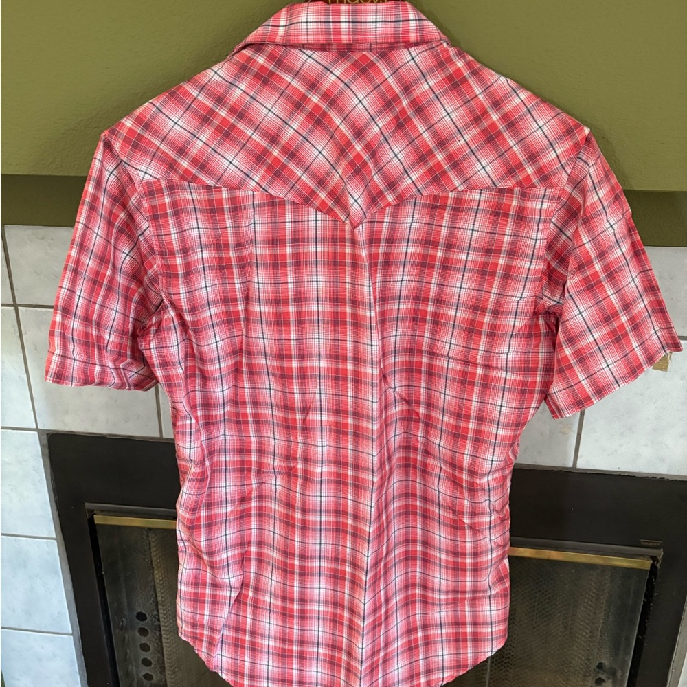 Wrangler Red Casual Button Down Shirt